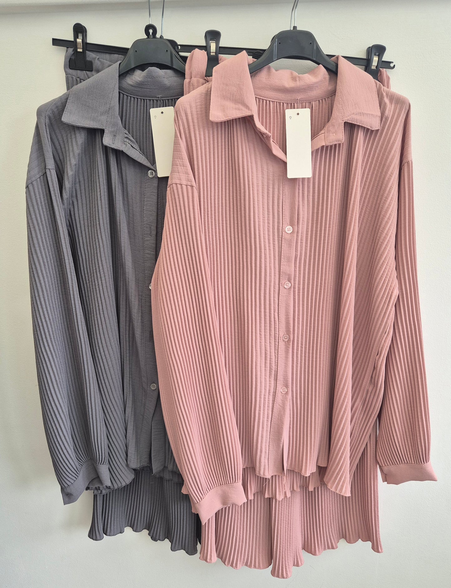 Pleated Shirt Co-ord